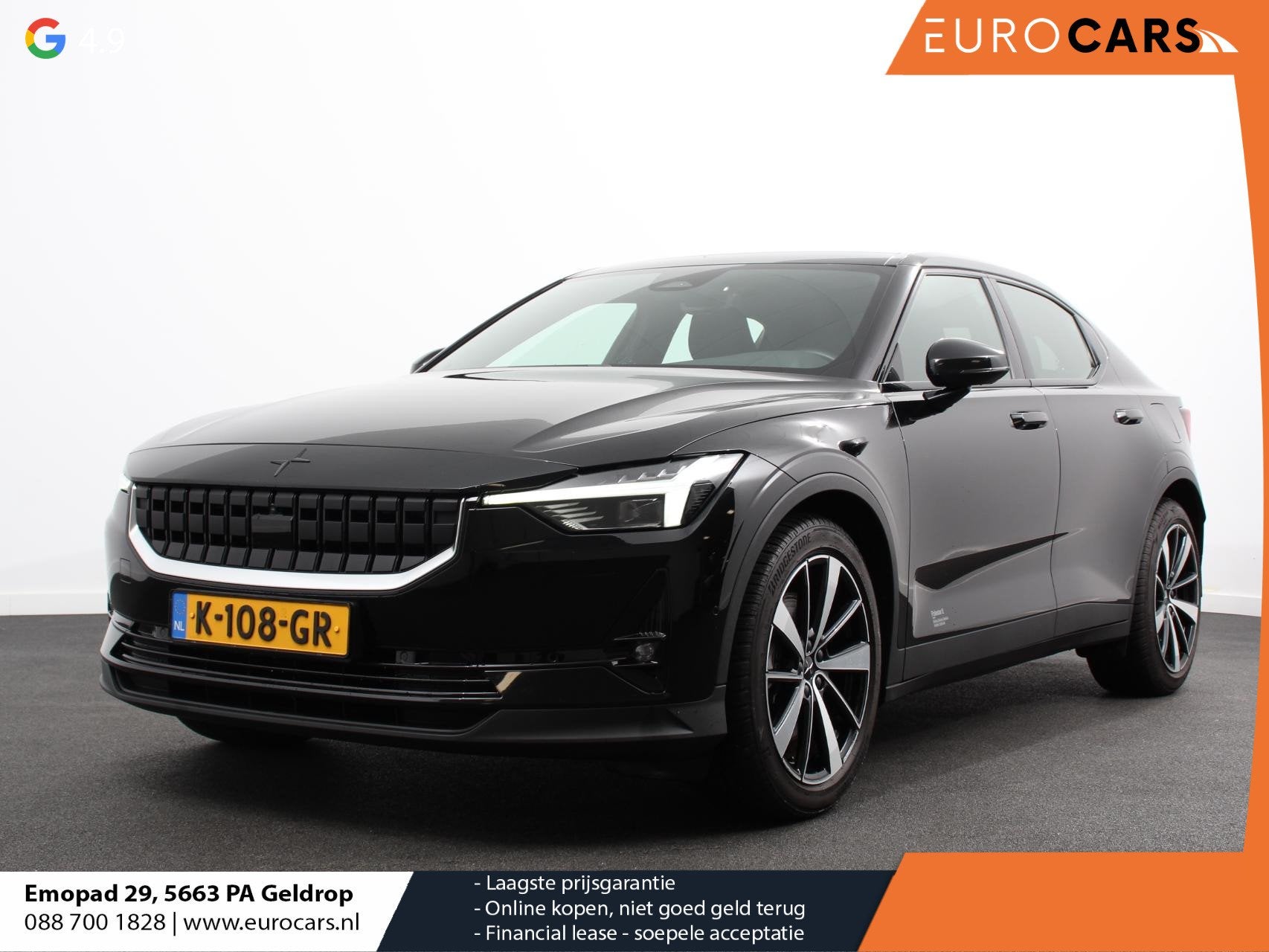 Polestar 2 Long Range Dual Motor 408pk Launch Edition 78kWh, Auto's, Automaat, Polestar 2, Stof, Gebruikt