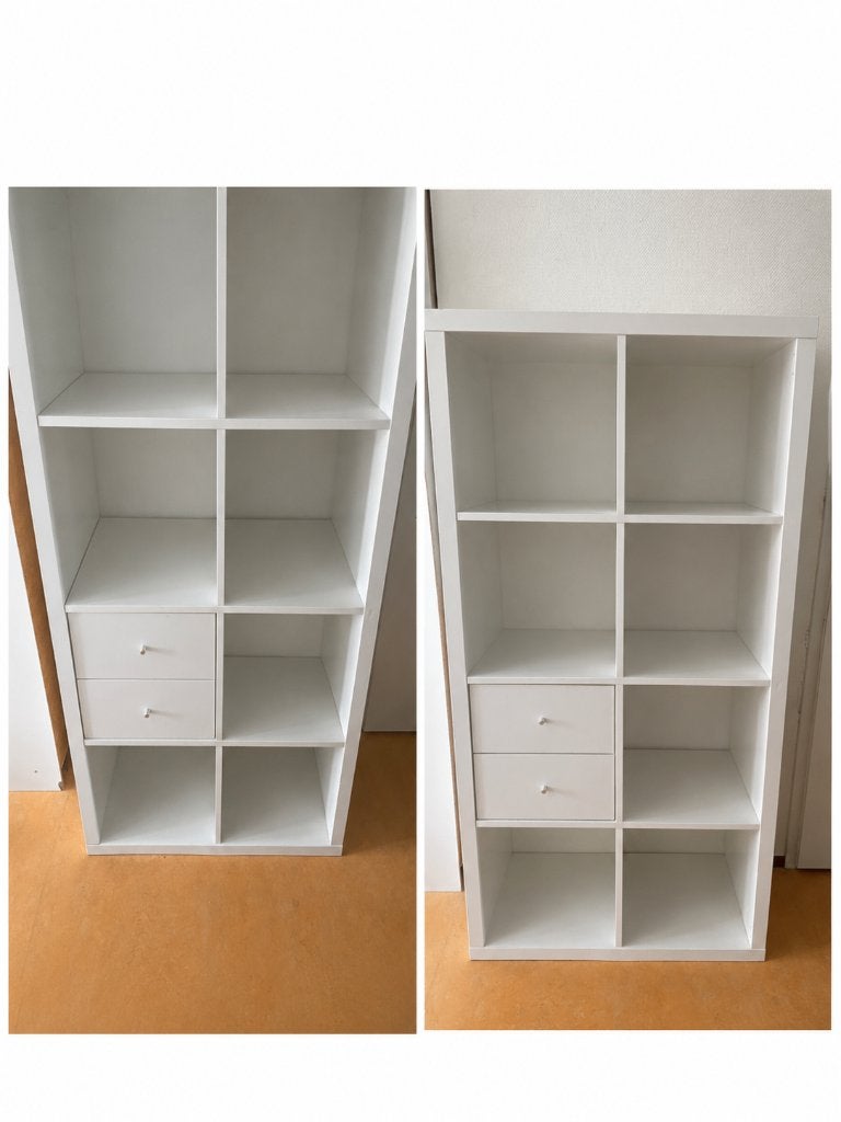 witte opbergkast/vakkenkast (kallax), Ophalen, Gebruikt, 100 tot 150 cm, 50 tot 100 cm