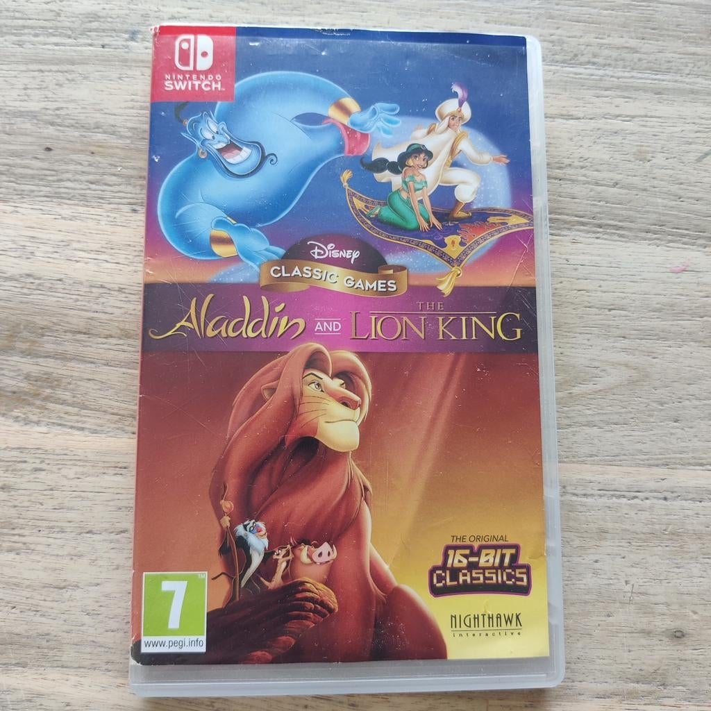Disney Classic Switch Games: Aladdin en The Lion King, Spelcomputers en Games, Games | Nintendo Switch, Zo goed als nieuw, Platform