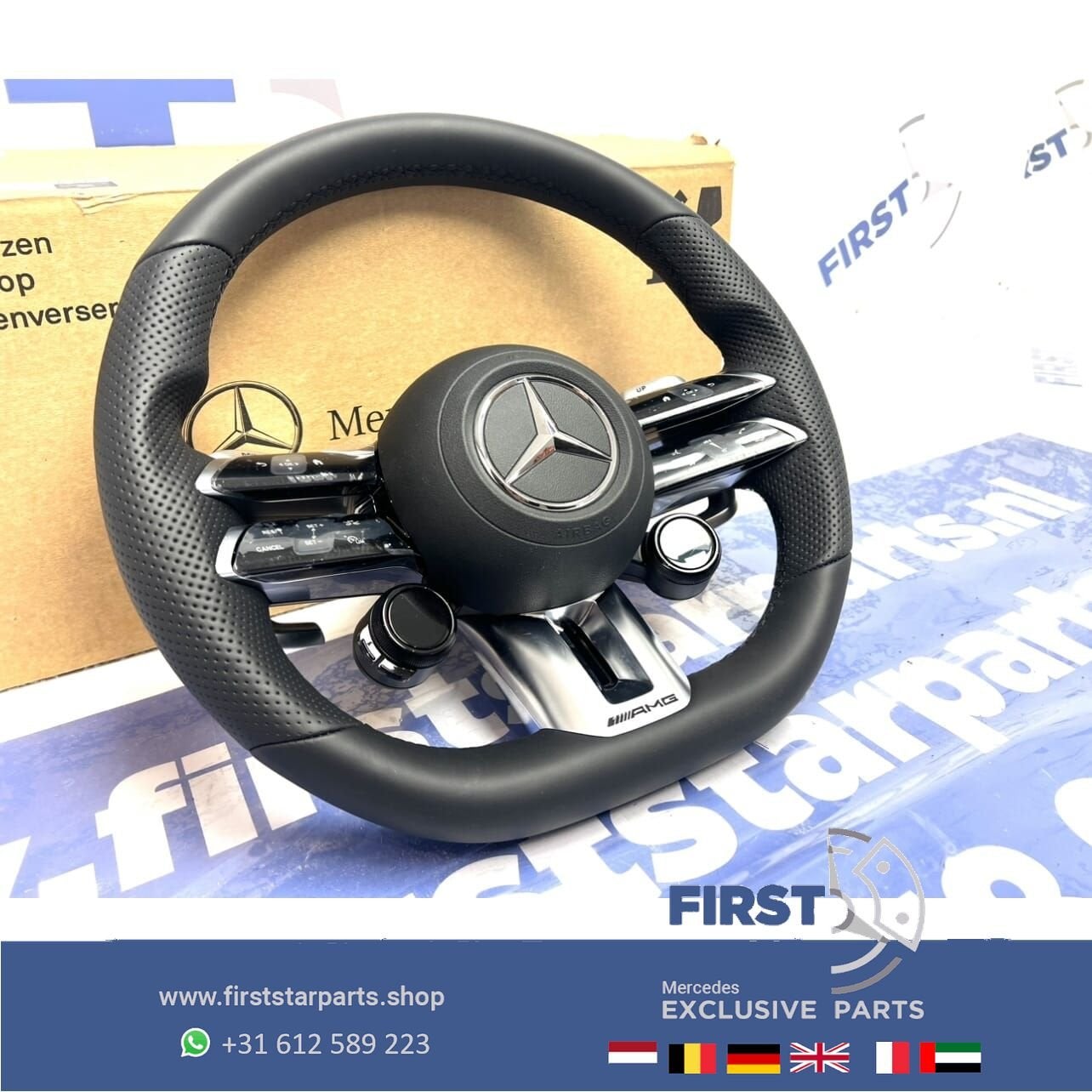 E PERFORMANCE C63s E63s GLC63s GLE63s GT63s S63 AMG STUUR Or, Auto-onderdelen, Besturing, Gebruikt, -, Ophalen of Verzenden, -