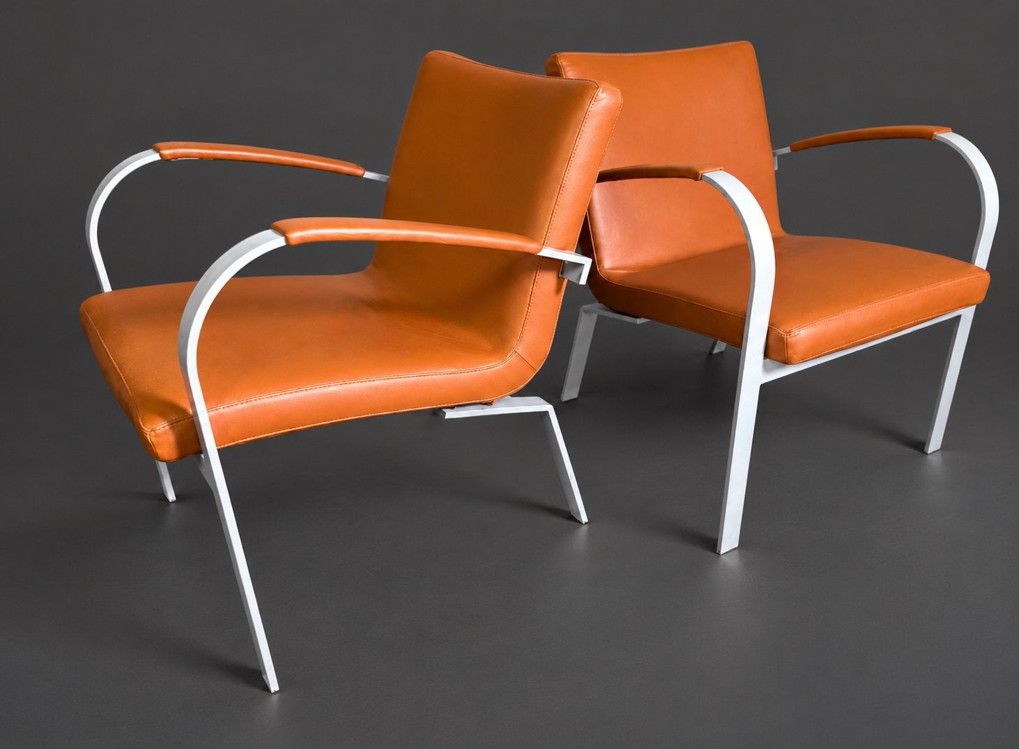 2x Leolux Sentia fauteuils, Ophalen, Gebruikt, Minder dan 75 cm, Leer