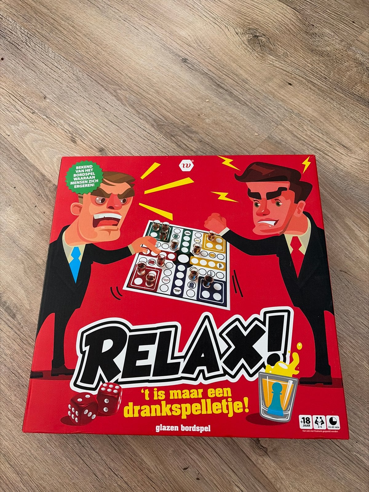 Drankspel mens erger je niet, Drie of vier spelers, Ophalen, Zo goed als nieuw