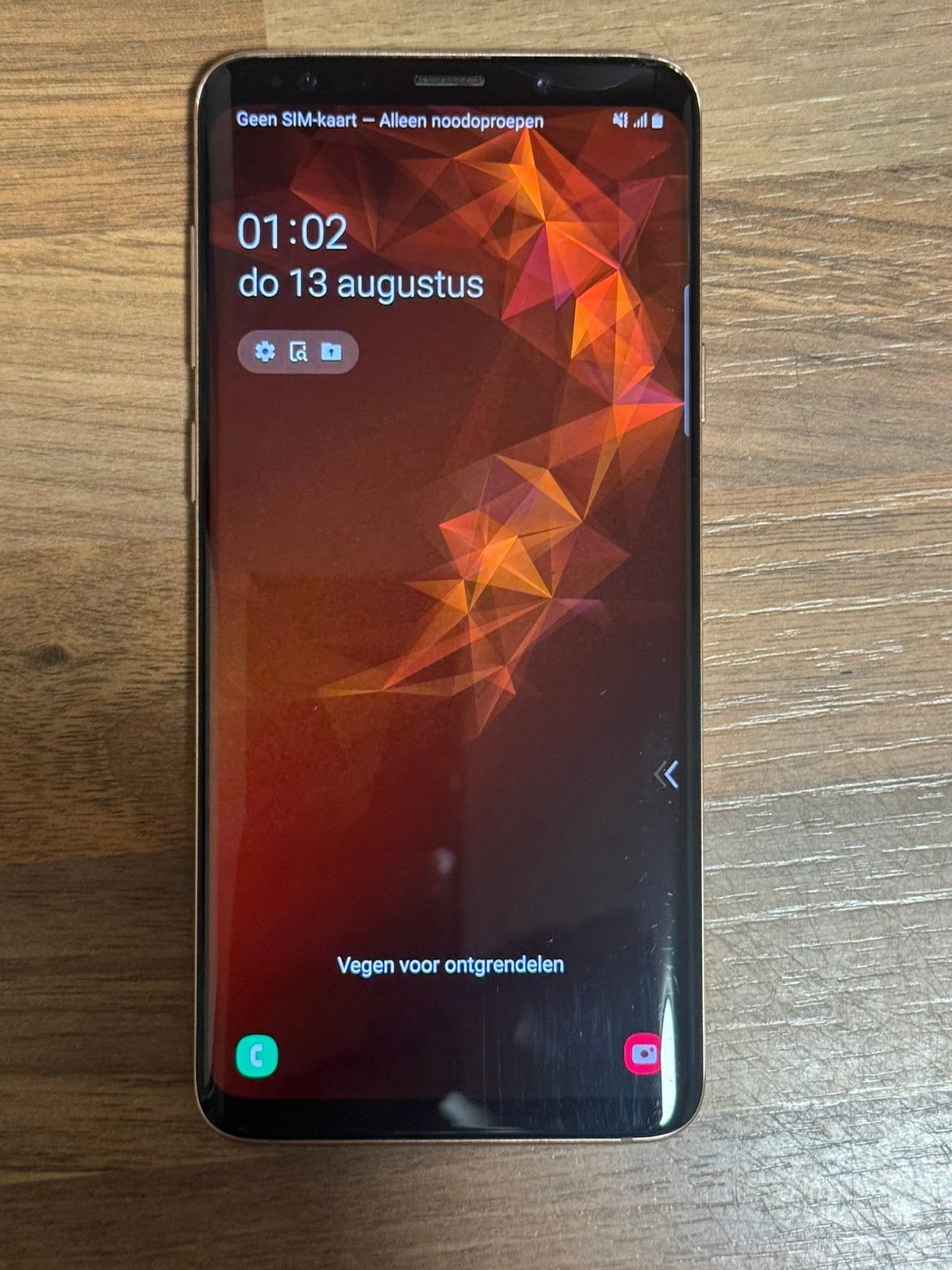 Samsung Galaxy S9+ Duos in de kleur Sunrise Gold (goud)., Overige kleuren, Ophalen of Verzenden, Zo goed als nieuw, 64 GB