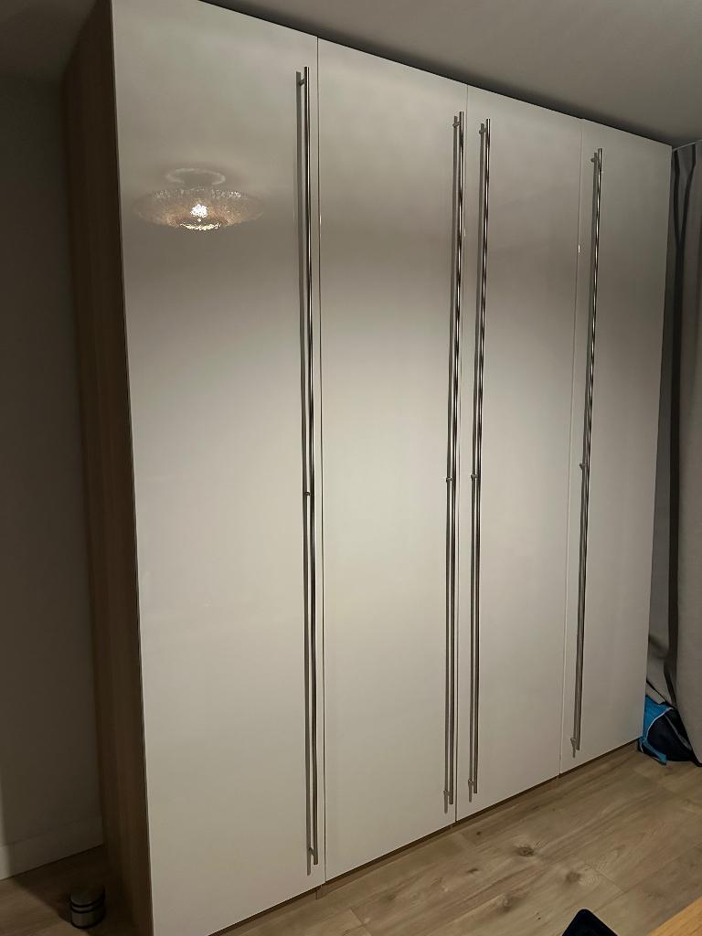 Pax deuren IKEA - Fardal hoogglans wit, Ophalen, 200 cm of meer, 50 tot 100 cm, Zo goed als nieuw