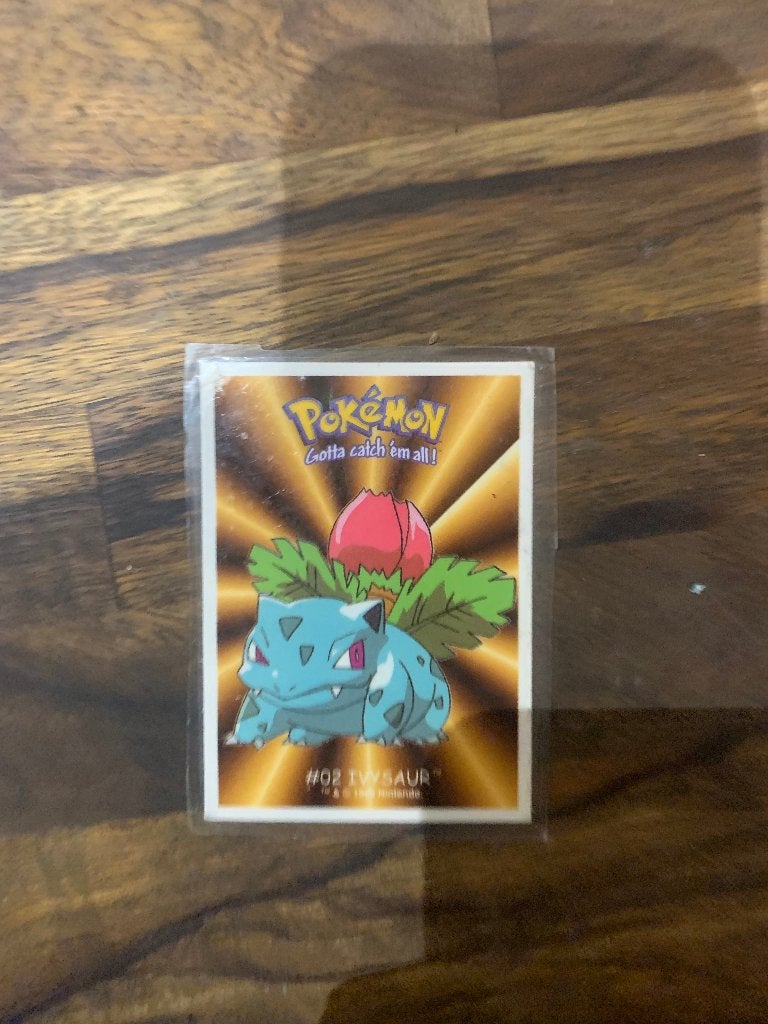 Vintage Pokémon Ivysaur Sticker - Dunkin Boomer #02, Ophalen of Verzenden, Gebruikt, Losse kaart