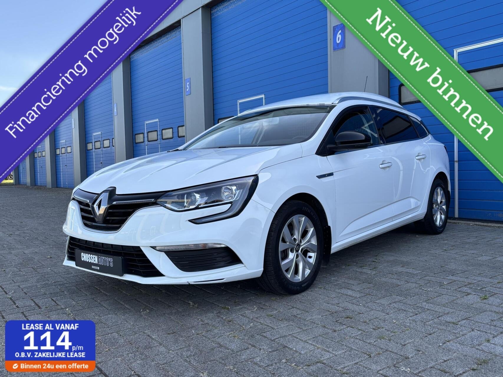 Renault Megane Estate 1.5 dCi Limited, VAN,1e eig,Trekhaak!, Gebruikt, 4 cilinders, 116 pk, Wit
