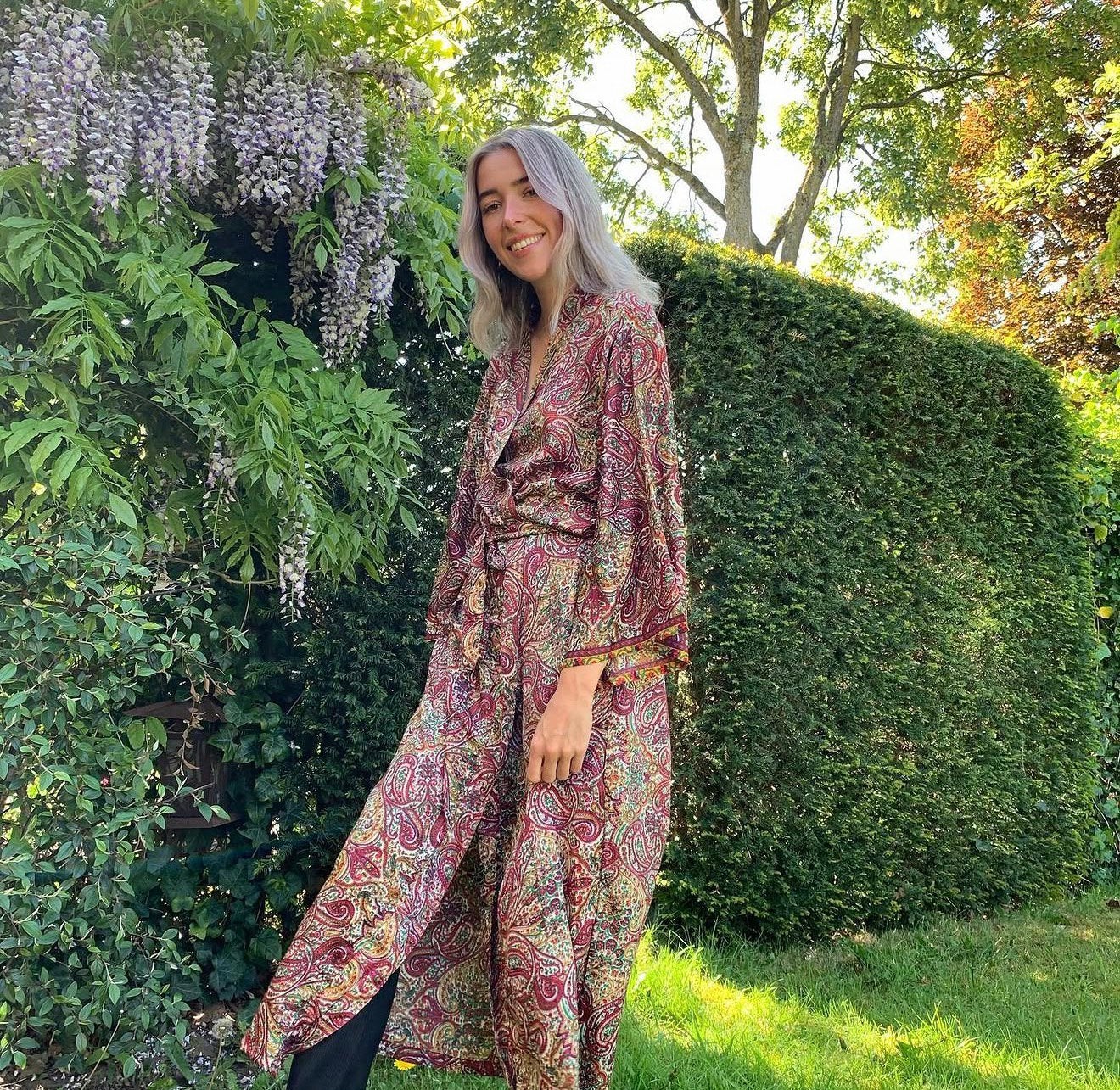Kimono zijde nieuw jurk badjas ochtendjas huisjas, Kleding | Dames, Junglestories, Junglestories, Nieuw, Ophalen of Verzenden