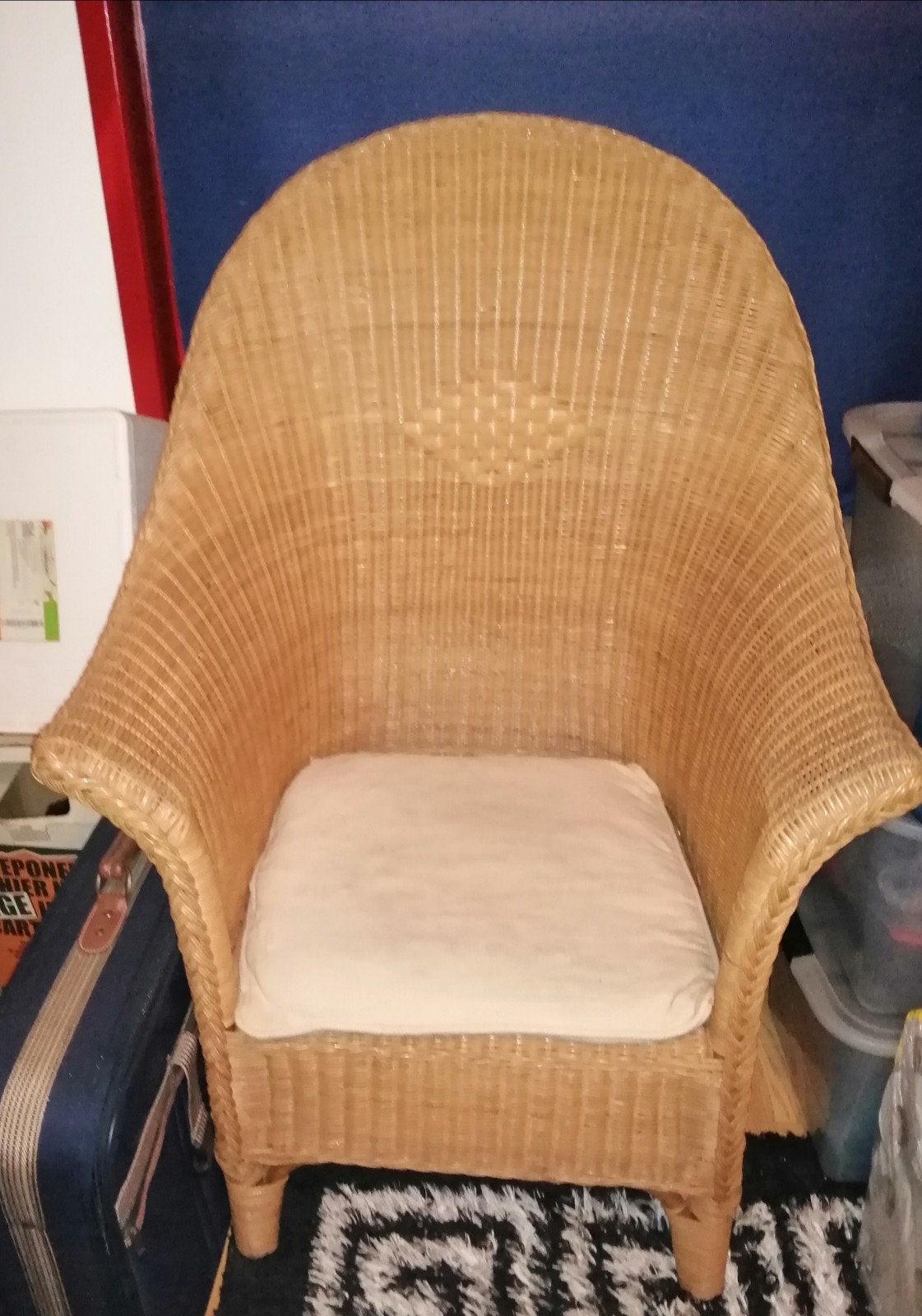 Rieten Stoel Rotan te koop., Tuin en Terras, Ophalen, Rotan
