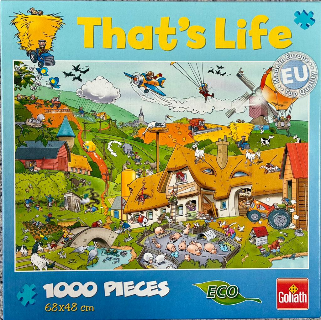 That's Life Legpuzzel 1000 stukjes - boerderij, Ophalen, 500 t/m 1500 stukjes, Gebruikt, Legpuzzel