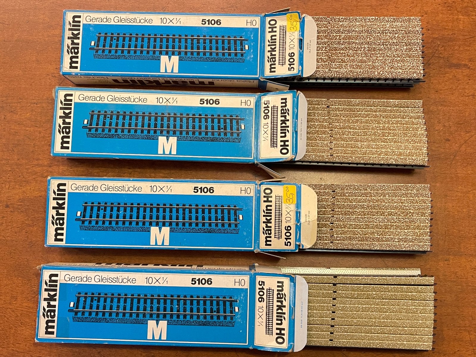 ** NIEUW ** Märklin 5106 ** 40x Rechte Railstukken in ovp **, Wisselstroom, Nieuw, Rails, Ophalen of Verzenden