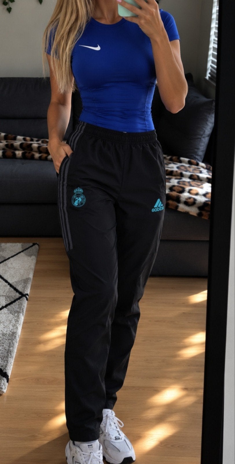Adidas Real Madrid trainingsbroek maat S, Maat 38/40 (M), Adidas, Zwart, Ophalen of Verzenden