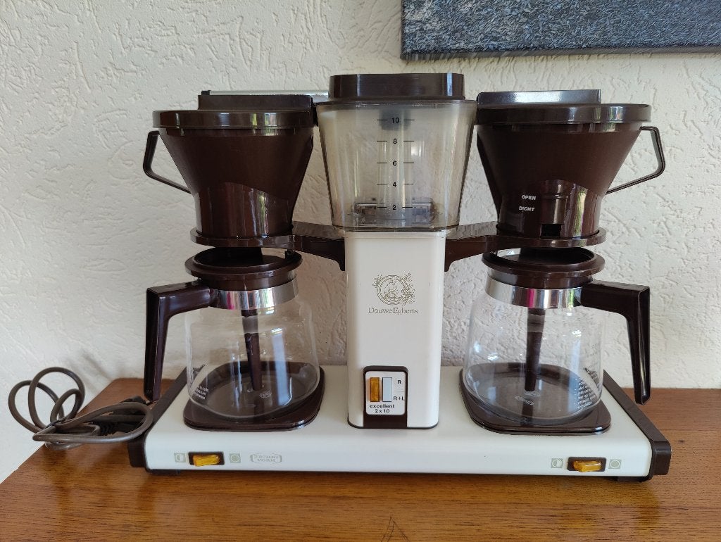 Douwe Egberts dubbel koffiezetapparaat, Witgoed en Apparatuur, Koffiezetapparaten, Ophalen, 10 kopjes of meer, Koffiemachine, Gemalen koffie