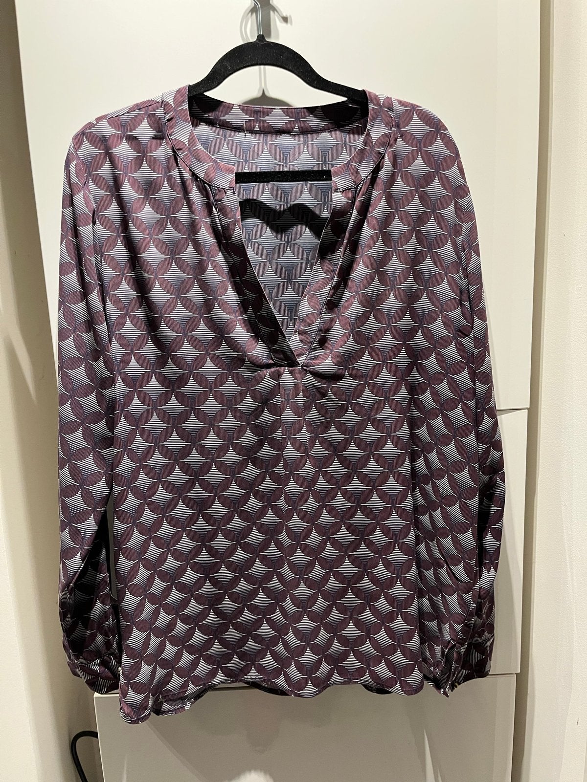 Herzen’s Angelegenheit zijden blouse met print, Kleding | Dames, Ophalen of Verzenden, Zo goed als nieuw, Maat 42/44 (L), Overige kleuren