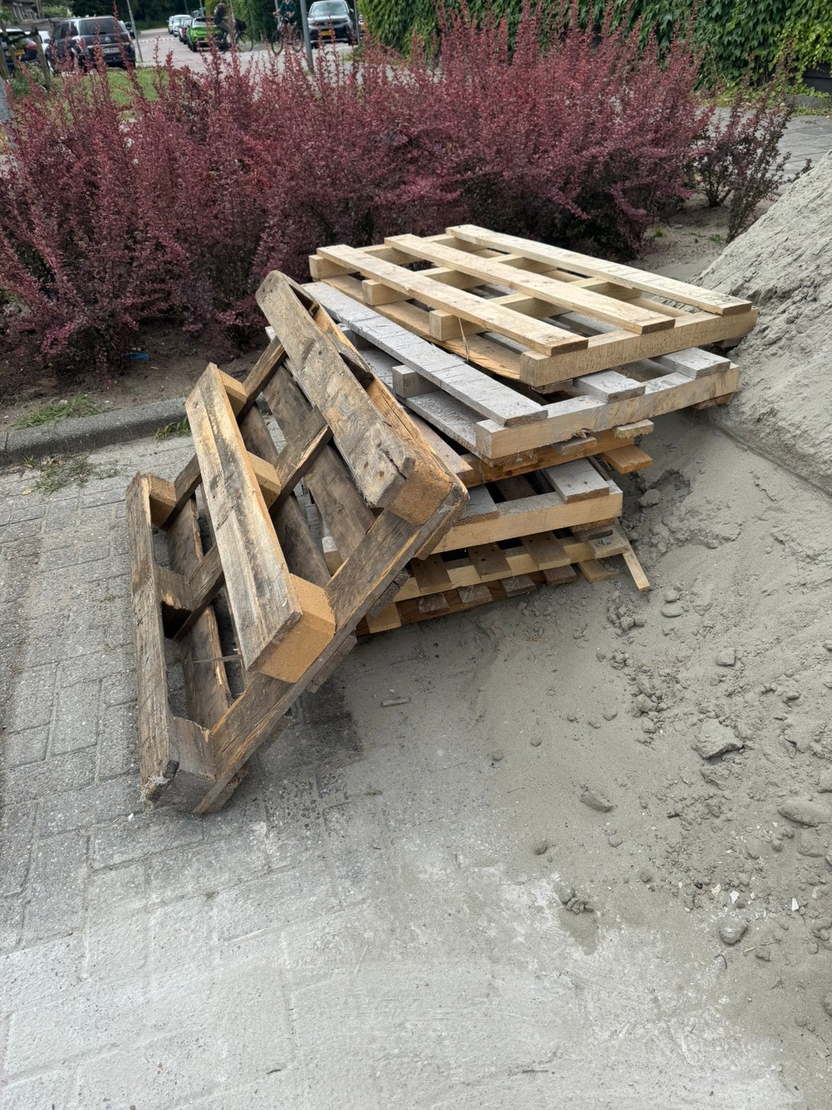 Stapel pallets gratis, Ophalen, Zo goed als nieuw, Pallet, Minder dan 200 cm