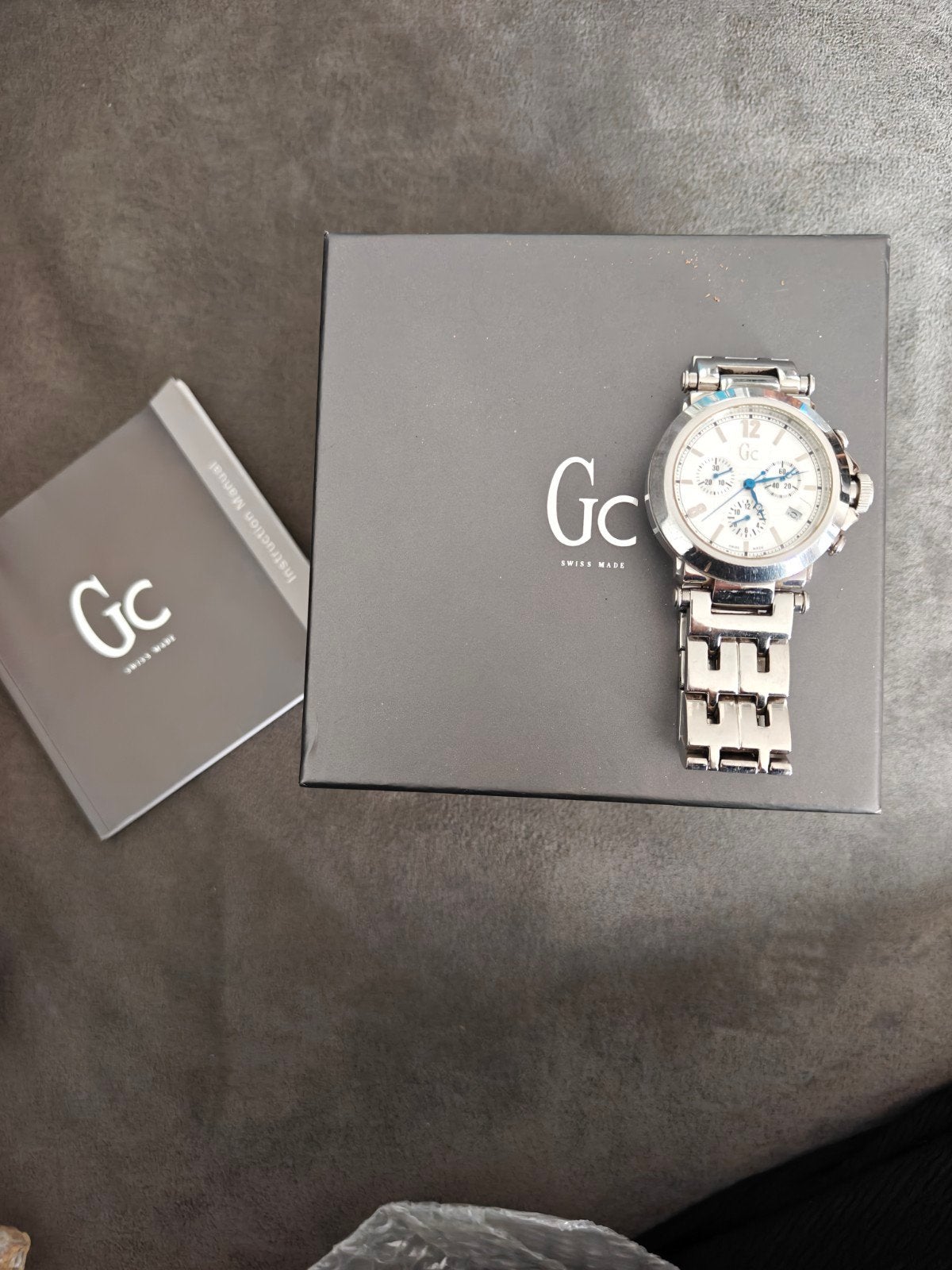 GC Guess collection Swiss Made Herenhorloge - Stijlvol, Overige merken, Staal, Staal, Polshorloge