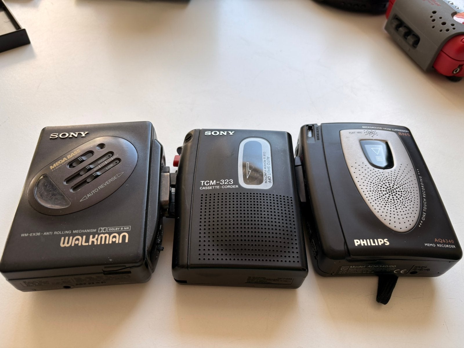 Lot van 3 cassette­spelers/recorders – Sony en Philips, Ophalen, Walkman