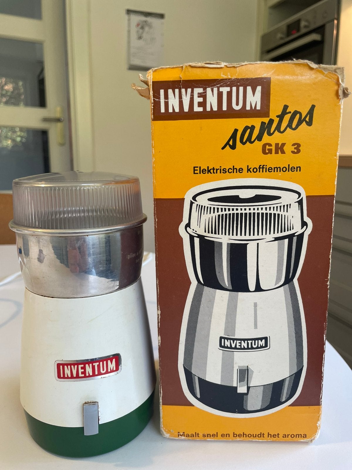 Inventum santos GK 3 elektrische koffiemolen, Kunststof, Ophalen of Verzenden, Wit, Overige merken