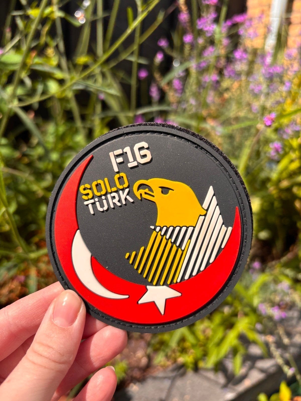soloturk patch, Verzamelen, Ophalen of Verzenden, Luchtmacht, Nederland, Embleem of Badge