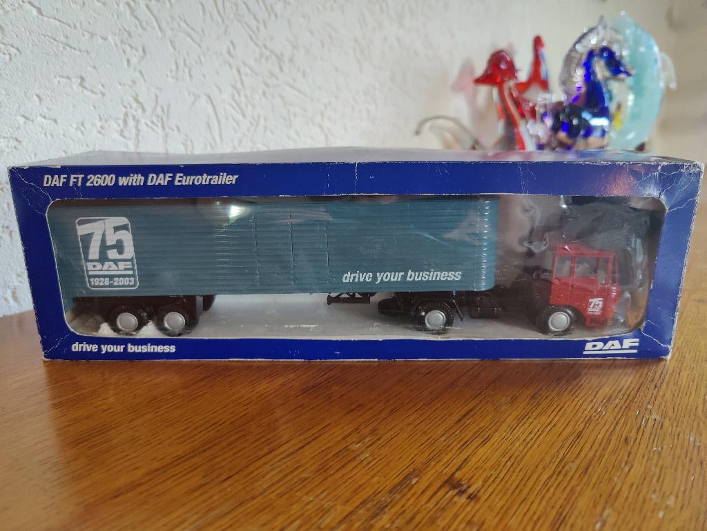Lion Toys Daf FT 2600 Daf 75 Jaar 1928/2003, Hobby en Vrije tijd, Modelauto's | 1:50, Ophalen of Verzenden, Zo goed als nieuw