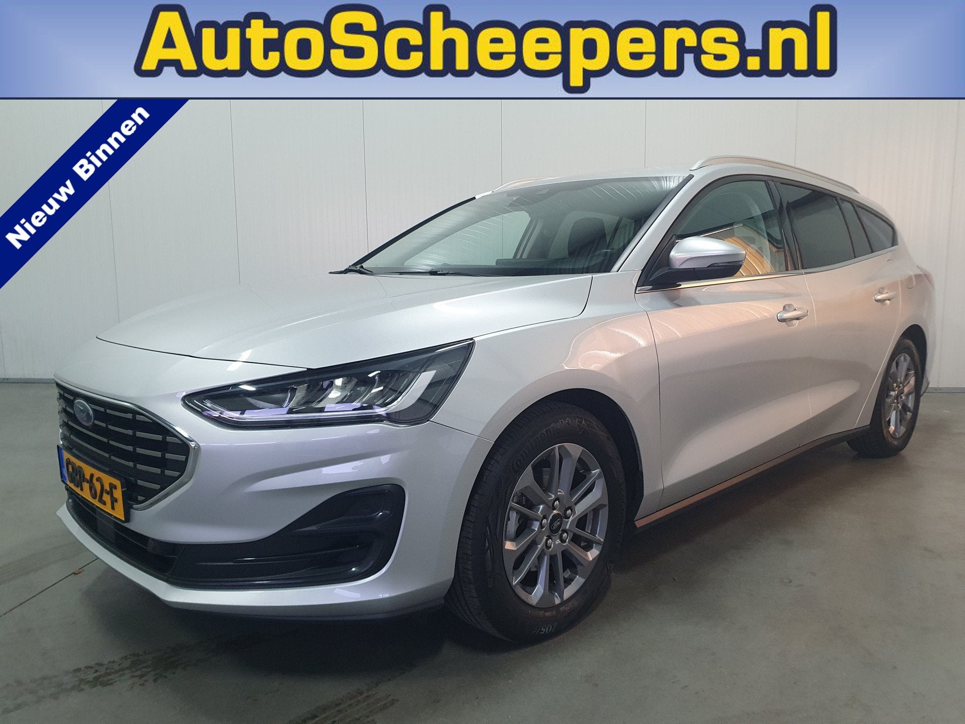 Ford FOCUS Wagon 1.0 EcoBoost Hybrid Titanium NAVI/LED/CRUIS, Stof, Gebruikt, Euro 6, Origineel Nederlands
