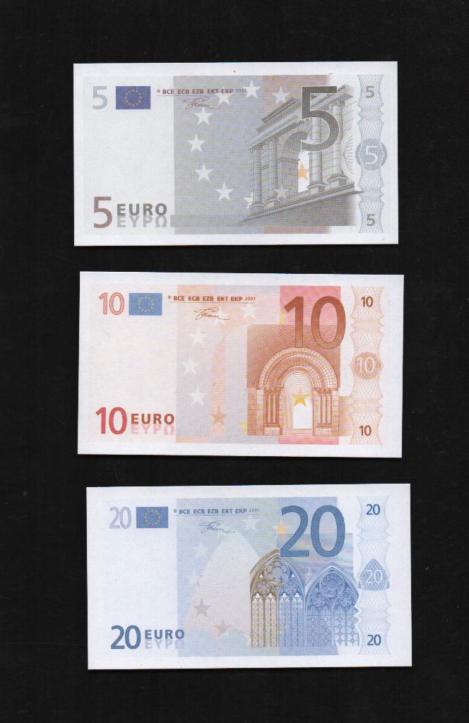 Euro Biljetten Schoolgeld UNC, Postzegels en Munten, Bankbiljetten | Europa | Eurobiljetten, Ophalen of Verzenden, Overige landen