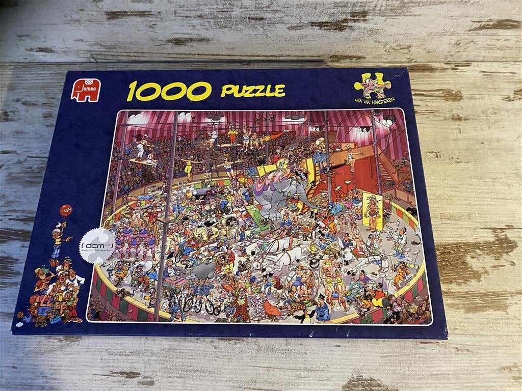 Jan van Haasteren - Het circus 1000 stuks [s166], Verzenden, 500 t/m 1500 stukjes, Zo goed als nieuw