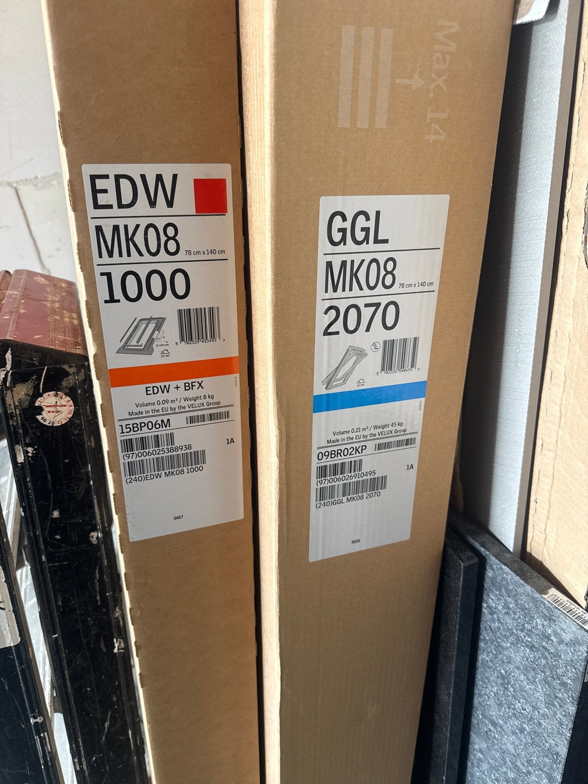 Velux Dakraam MK08 78x140 cm - Nieuw in doos, Doe-het-zelf en Verbouw, Glas en Ramen, Ophalen, Minder dan 80 cm, 120 tot 160 cm