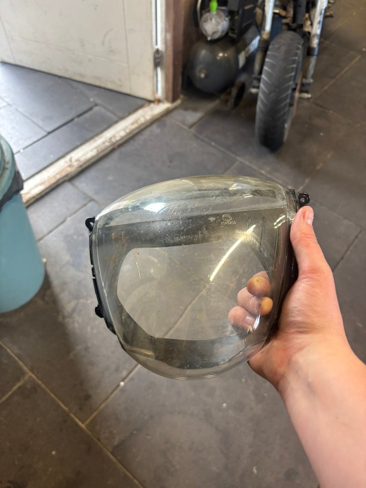 Koplamp glas piaggio zip, Fietsen en Brommers, Ophalen of Verzenden, Zo goed als nieuw, Koplamp