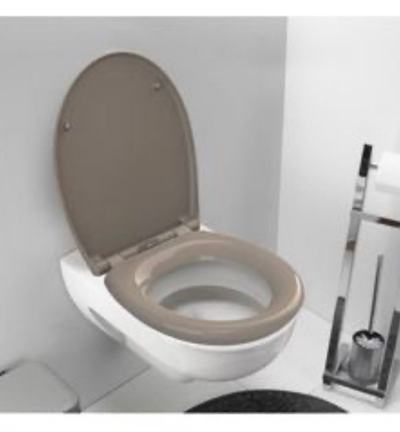 Bruin-Grijs-Beige WC Toilet bril, wcbril toiletbril Nieuw, Nieuw, Toilet, Ophalen of Verzenden, H