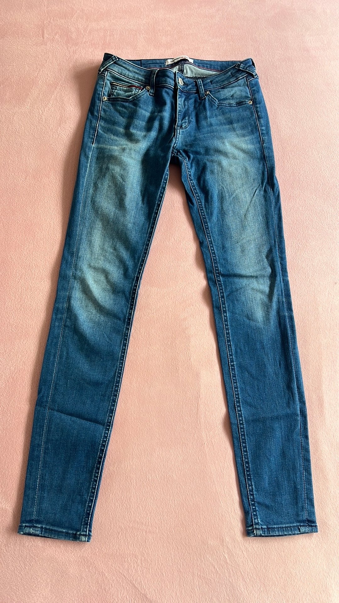 Spijkerbroek / jeans Tommy dames 28-32, Kleding | Dames, Spijkerbroeken en Jeans, Ophalen of Verzenden, Zo goed als nieuw, Blauw