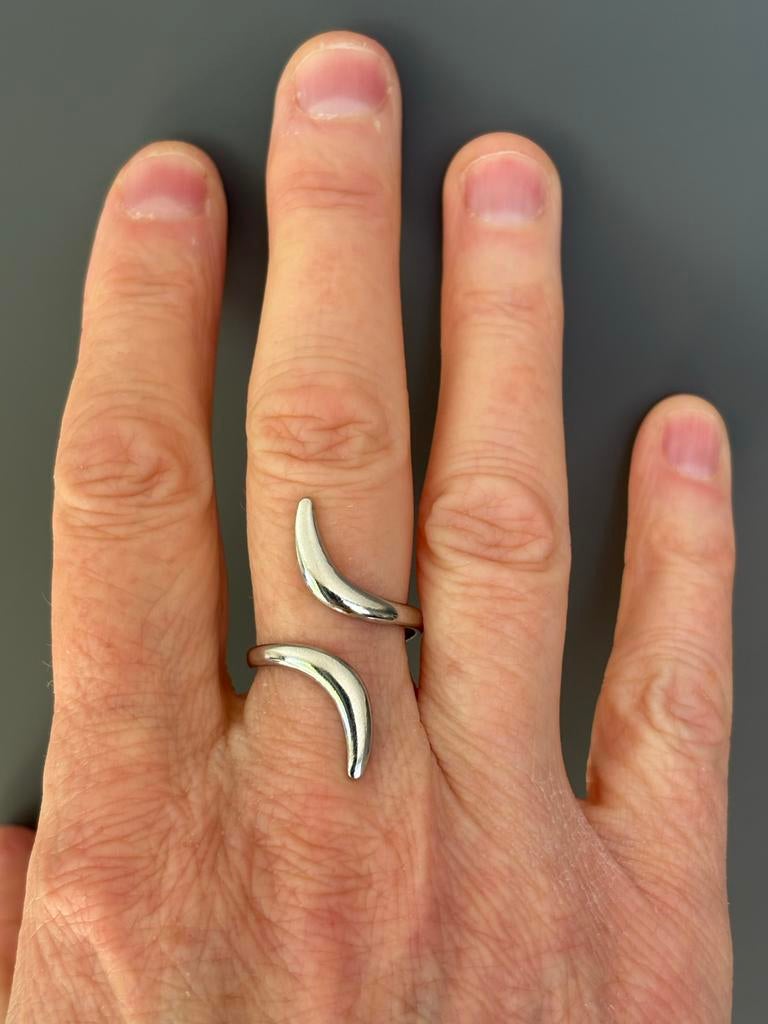 Verstelbare RVS Keltische Ring - Uniek Design, IJzer of Staal, Nieuw, Cariadgems@hotmail.com, Ophalen of Verzenden
