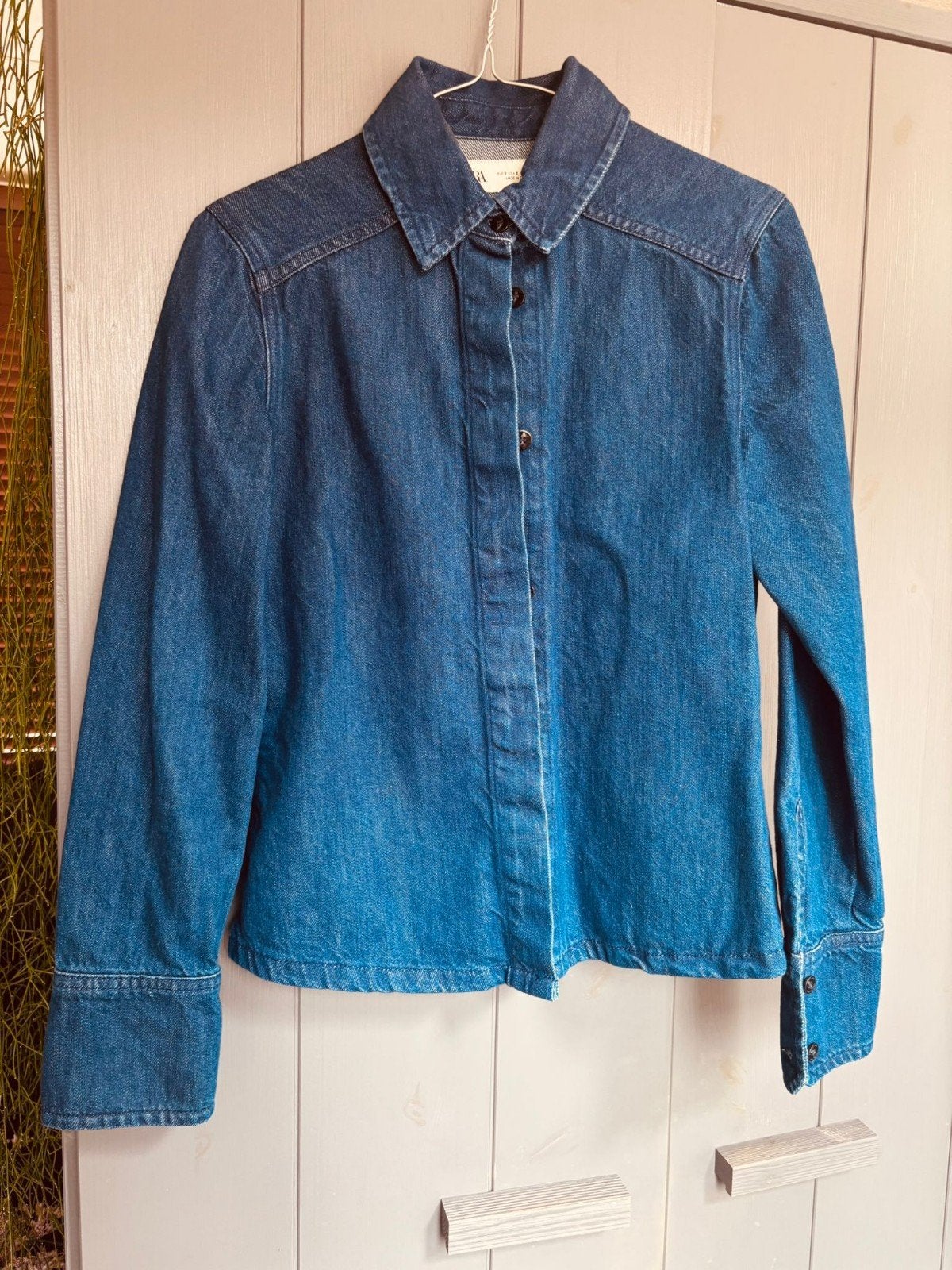 Zara spijkerblouse, Kleding | Dames, Blauw, Zara, Zo goed als nieuw, Ophalen