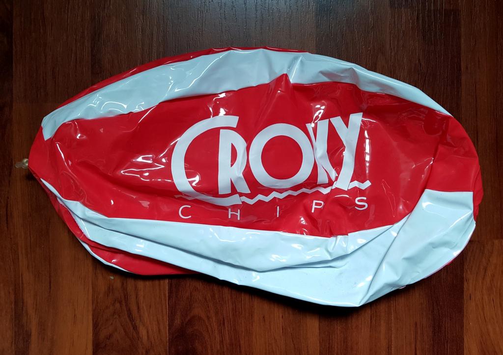 Croky Chips strandbal vintage jaren 80, Ophalen of Verzenden, Zo goed als nieuw, Gebruiksvoorwerp