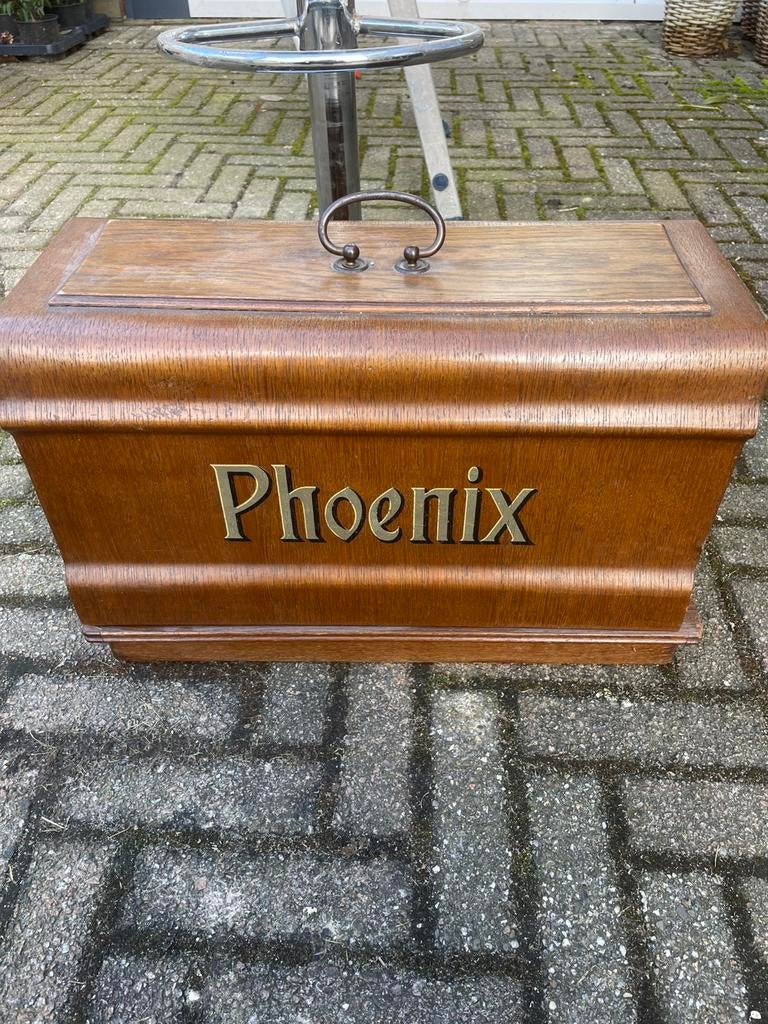 Antieke Phoenix naaimachine met originele koffer, Ophalen of Verzenden