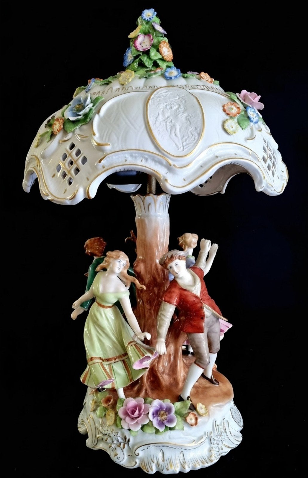 porseleinen schemerlamp, Ophalen