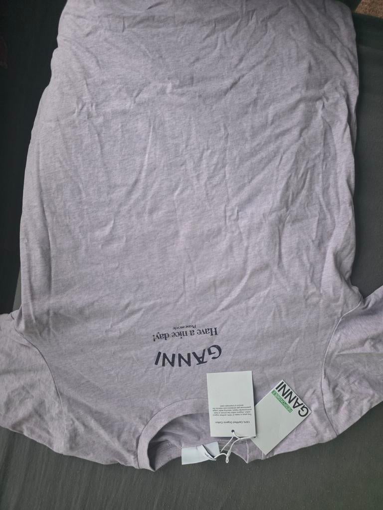 Ganni T-shirt "Have a nice day!" - Nieuw met kaartjes, Kleding | Dames, T-shirts, Nieuw, Ophalen of Verzenden, Korte mouw, Maat 34 (XS) of kleiner