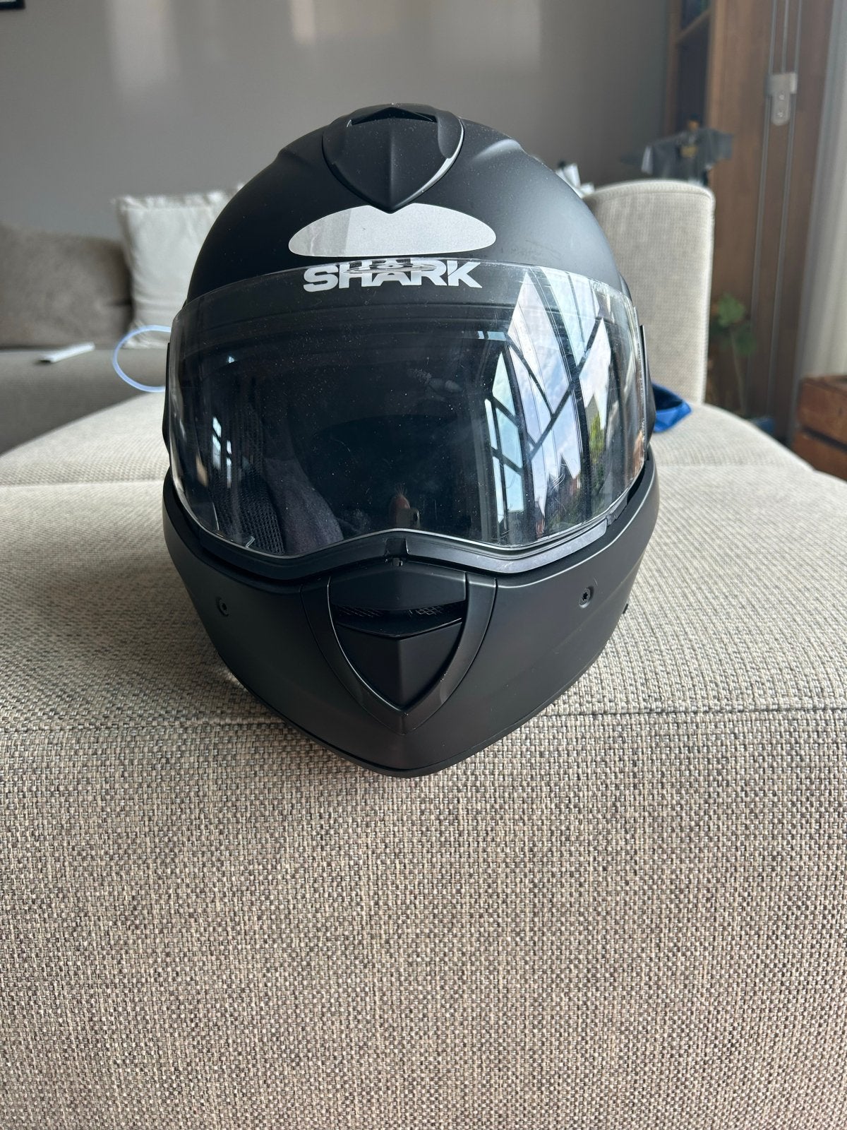 Shark Evoline Series 3 motorhelm, maat S, met microfoon, Motoren, Systeemhelm, Shark, Ophalen of Verzenden, S