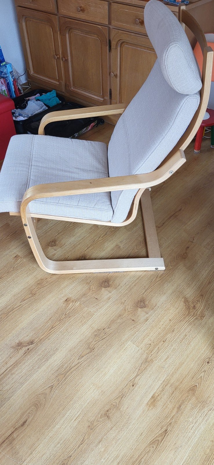 poang stoel ikea. crème., Huis en Inrichting, Fauteuils, Ophalen, Zo goed als nieuw, 75 tot 100 cm