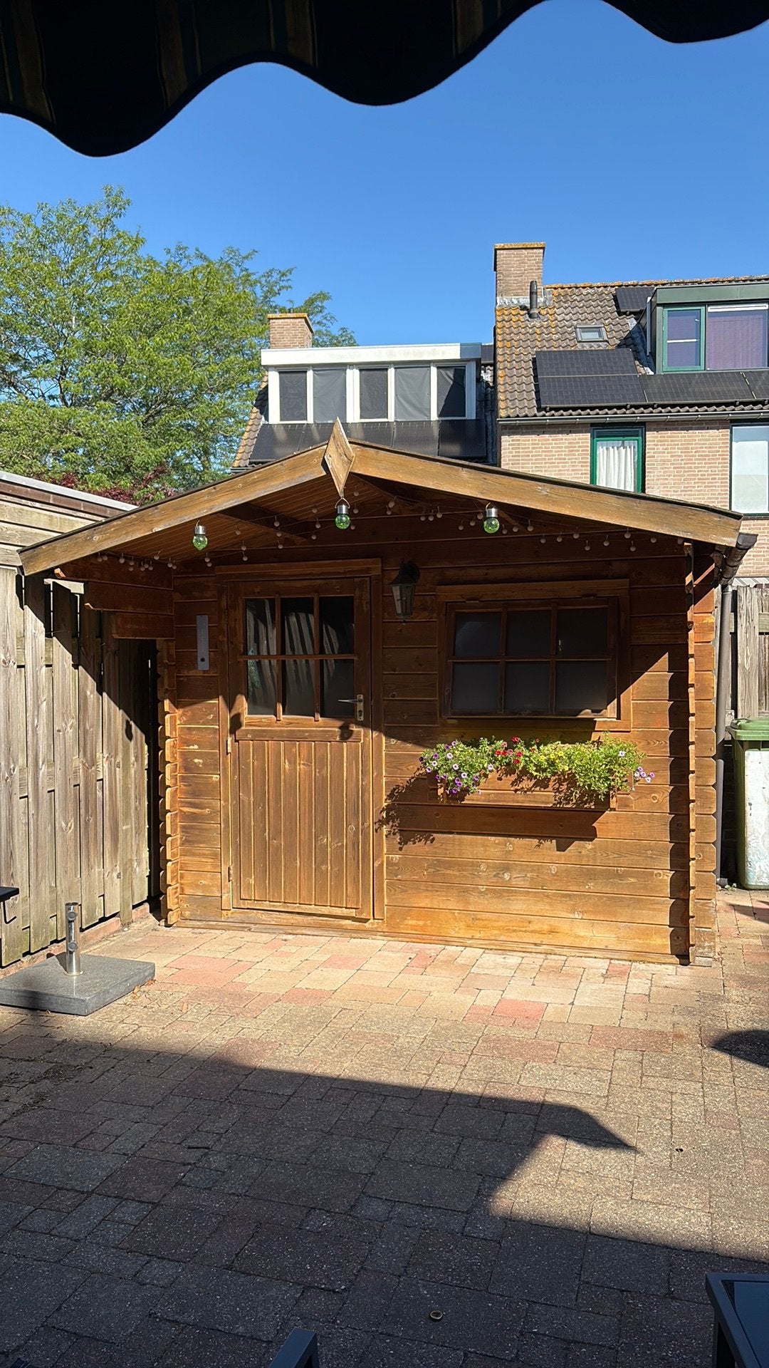 Houten Tuinhuis/Schuur - Zo goed als nieuw, Tuin en Terras, Tuinhuizen, Ophalen, Tuinhuis, 250 tot 500 cm, 1 raam