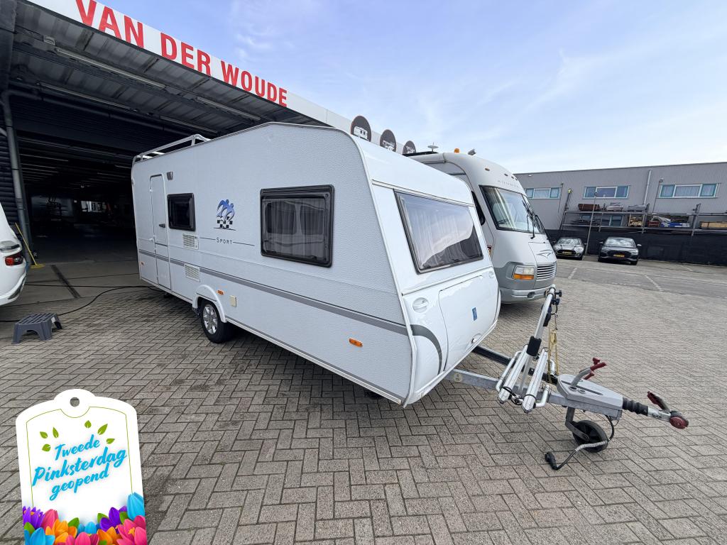Knaus Sport 500 QDK 5 Pers mover airco tent, Caravans en Kamperen, Standaardzit, Bedrijf, Dwarsbed, 5 tot 6 meter