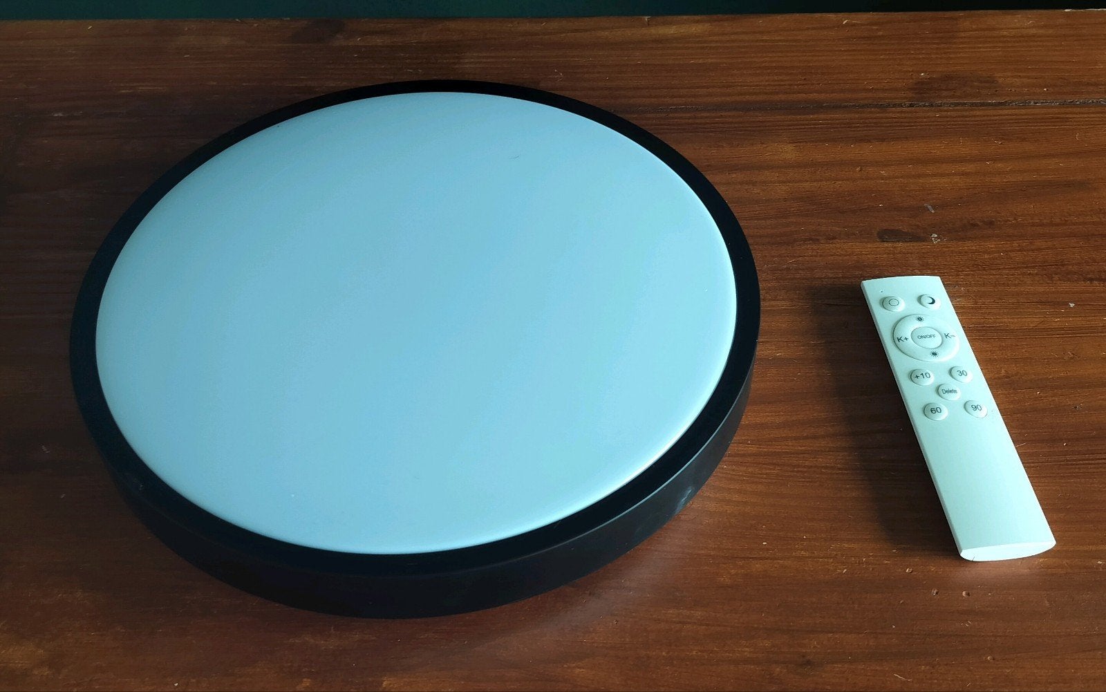 Plafondlamp met afstandsbediening, Ophalen, Zo goed als nieuw, Kunststof