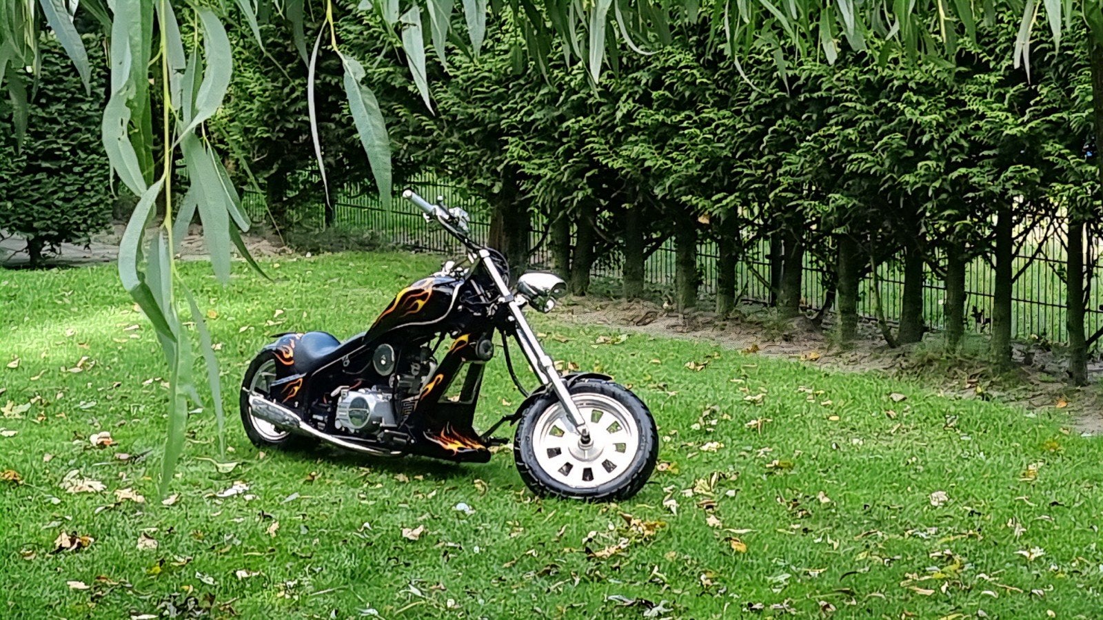 Mini Chopper met vlammen design, Ophalen, Gebruikt, Onbekend, Overige typen