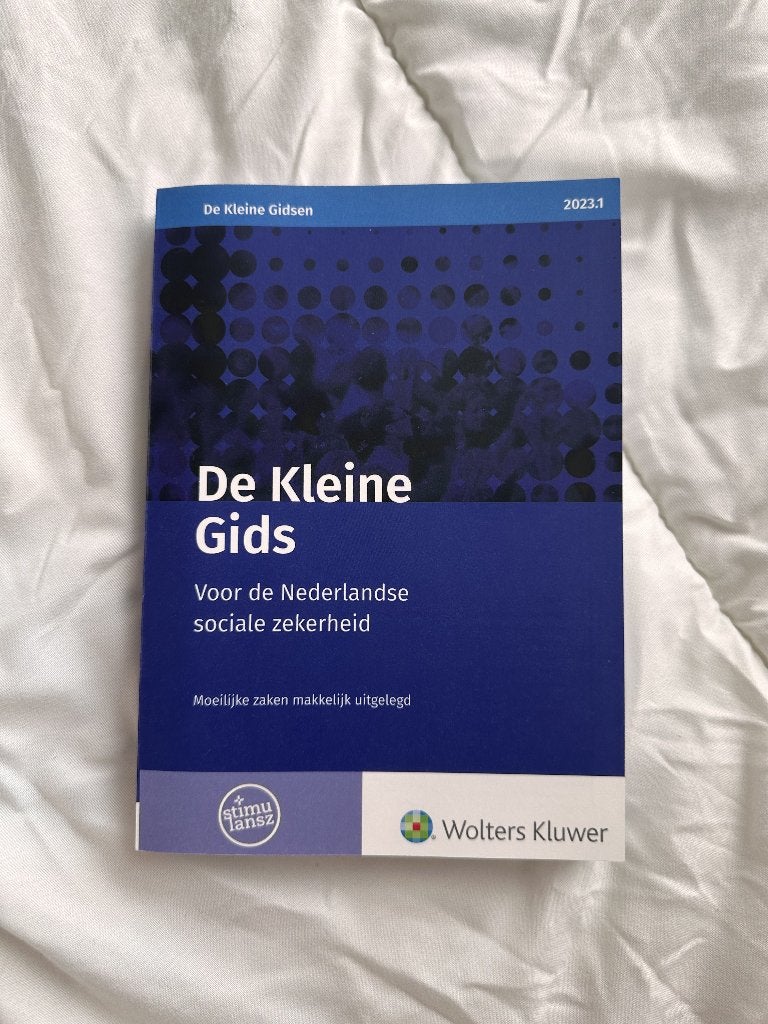 De Kleine Gids voor de Nederlandse sociale zekerheid 2023.1, Zo goed als nieuw, Wolters Kluwer, Alpha, HBO