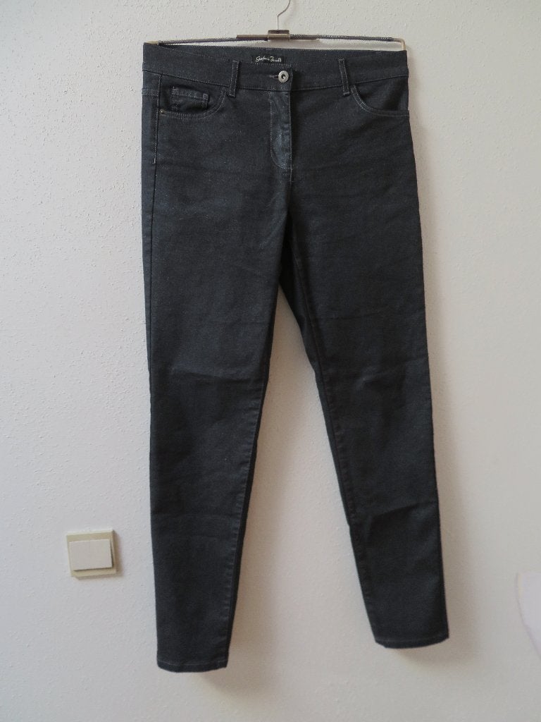 N61 GAFAIR nieuwe jeans broek zwart zilver maat 40, Maat 38/40 (M), Gafair, Zwart, Nieuw