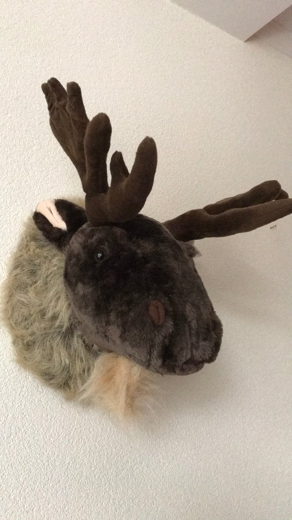 Pluch Rendier hoofd kop nieuw kerst, Ophalen, Nieuw