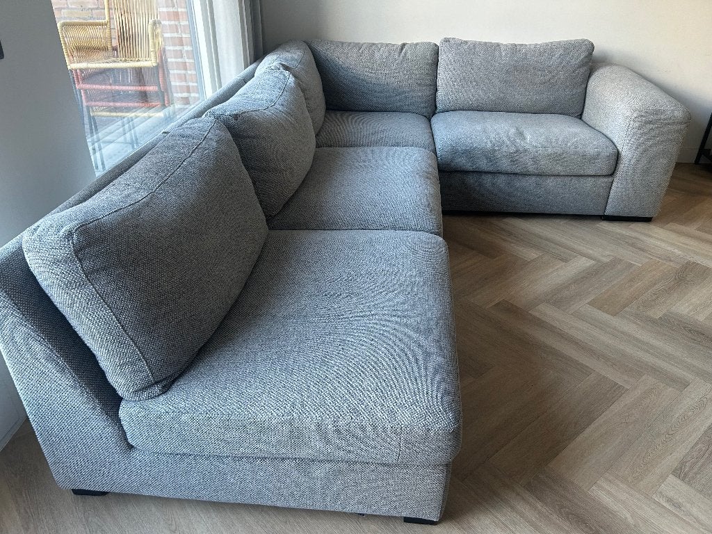 Montel hoekbank, Ophalen, 250 tot 300 cm, Gebruikt, Hoekbank
