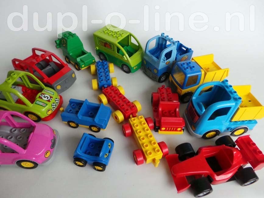 Duplo voertuigen:: auto motor vrachtwagen  losse onderdelen, Ophalen of Verzenden, Gebruikt, Duplo