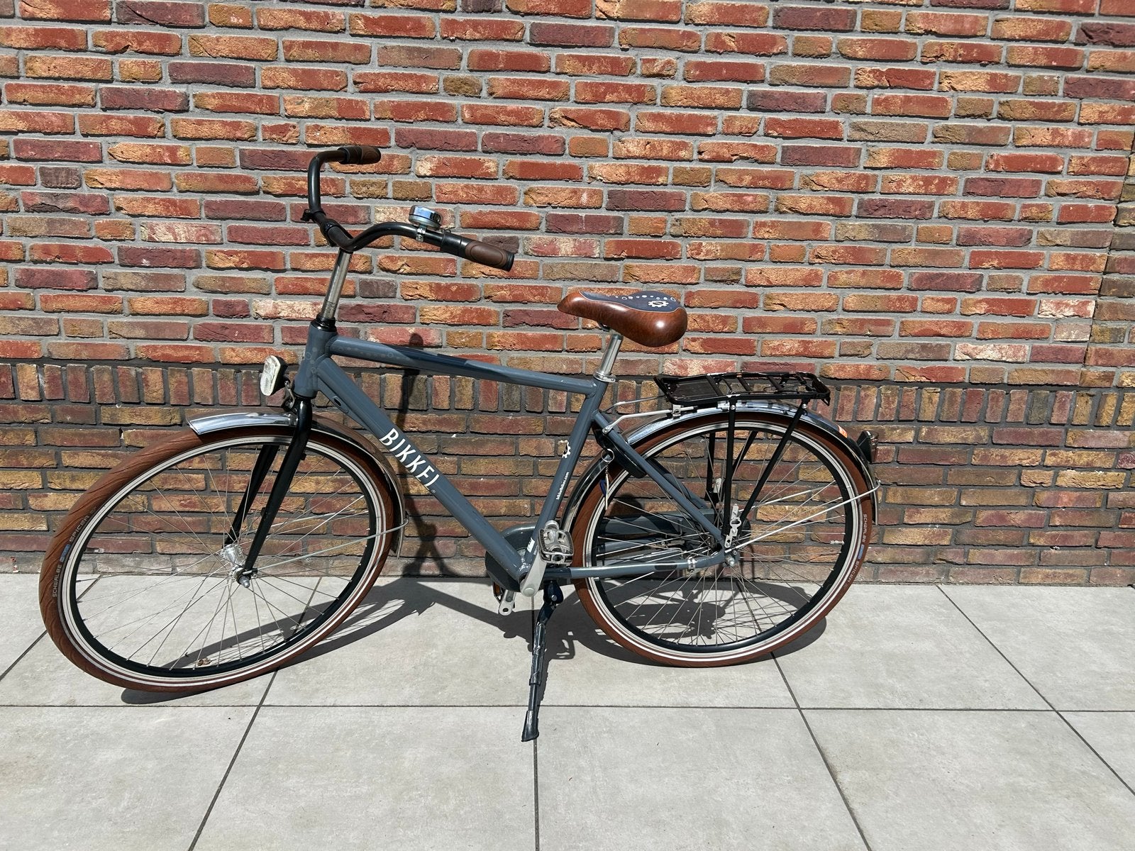 Herenfiets 28 inch, framemaat 52 cm, Fietsen en Brommers, Fietsen | Heren | Herenfietsen, Terugtraprem, Gebruikt, 49 tot 53 cm