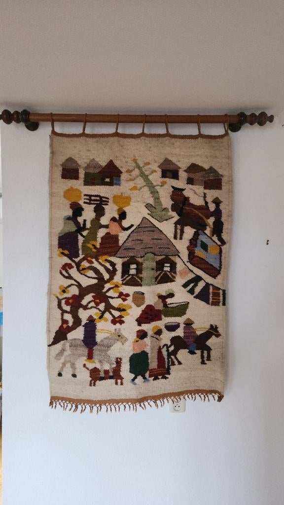Wandkleed met Afrikaanse taferelen, Huis en Inrichting, Woonaccessoires | Wanddecoraties, Ophalen