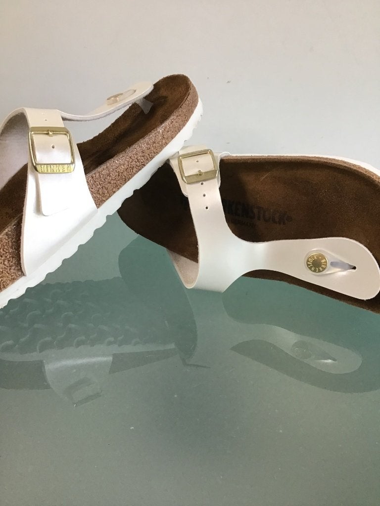 Birkenstock 36 slippers Gizeh wit | Nieuw | Gratis verzenden, Slippers, Verzenden, Wit, Nieuw